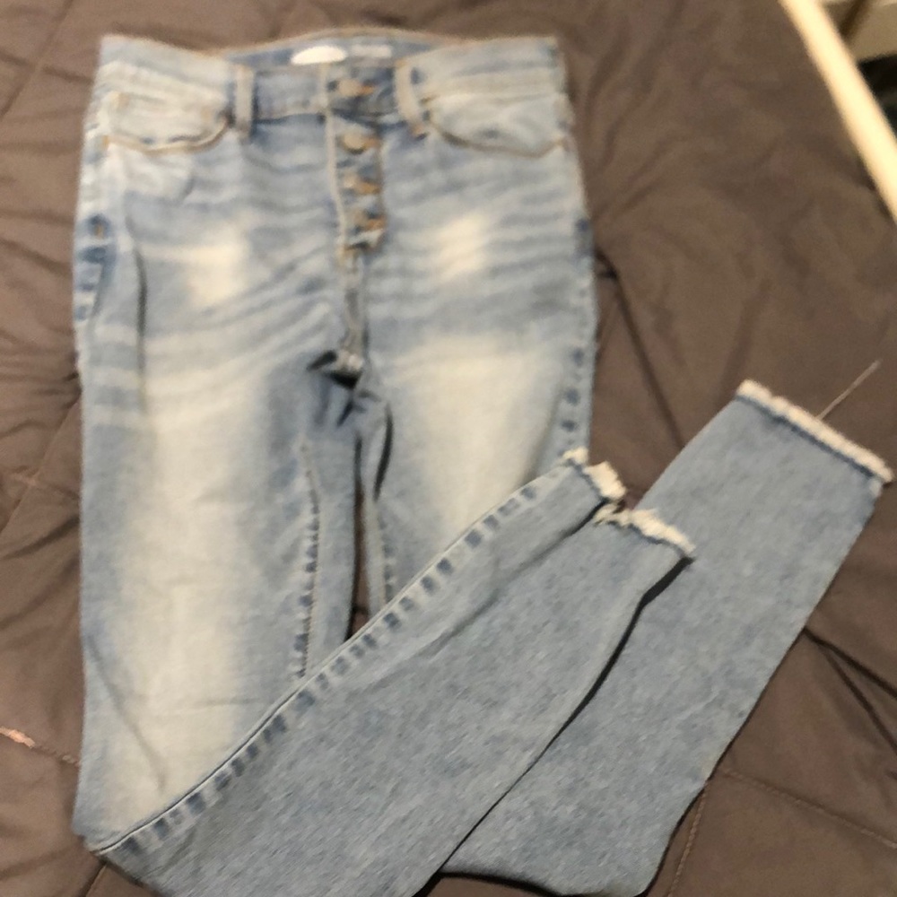 Size 12 girls skinny rockstar jeans, from old navy